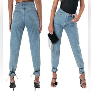 Adika straight crop high-rise jeans